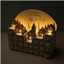 YCHUCH Calendrier de l'Avent en bois éclairé par LED avec arbre lumineux et renne de Noël