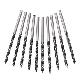 Lot de 10 forets à bois de 3 mm pour le travail du bois