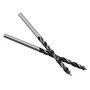 Lot de 10 forets à bois de 3 mm pour le travail du bois, en acier à haute teneur en carbone, foret hélicoïdal, outil à main