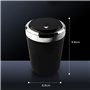 NURCIX Voiture Cendrier, pour Mazda 3 5 6 CX-3 CX-30 CX-5 CX-7 CX-8 CX-9 MX-5 Portable avec Couvercle Ashtray sans Fumée Cendrie