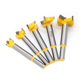 5pcs pointes charnière Bit de forage ennuyeux Ensemble for la menuiserie de trous de fenêtre en bois au toit de trous de bois de