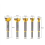 5pcs pointes charnière Bit de forage ennuyeux Ensemble for la menuiserie de trous de fenêtre en bois au toit de trous de bois de