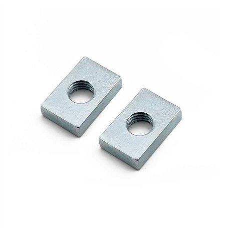100 pièces écrou carré écrous rectangulaires M8X25X20X5 GB39 profil en aluminium accessoire curseur bloc mince en acier au carbo