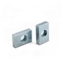 100 pièces écrou carré écrous rectangulaires M8X25X20X5 GB39 profil en aluminium accessoire curseur bloc mince en acier au carbo