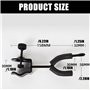 Ksikdeg Crochet de suspension pour violon pour microphone ou pupitre de partition Support sécurisé pour violon et alto dans les 