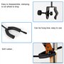 Ksikdeg Crochet de suspension pour violon pour microphone ou pupitre de partition Support sécurisé pour violon et alto dans les 