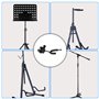 Ksikdeg Crochet de suspension pour violon pour microphone ou pupitre de partition Support sécurisé pour violon et alto dans les 