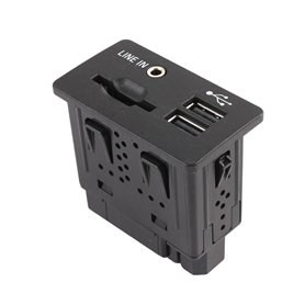 Ksikdeg Mise à niveau des interfaces sonores du véhicule avec lecteur de cartes adaptateur de port USB FL3T-14F014-AA Pièce de r