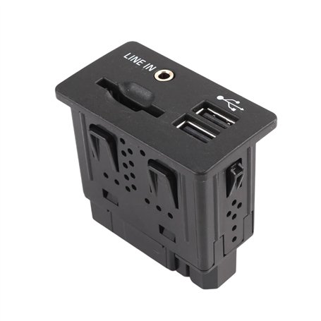 Ksikdeg Mise à niveau des interfaces sonores du véhicule avec lecteur de cartes adaptateur de port USB FL3T-14F014-AA Pièce de r