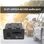 Ksikdeg Mise à niveau des interfaces sonores du véhicule avec lecteur de cartes adaptateur de port USB FL3T-14F014-AA Pièce de r