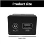 Ksikdeg Port USB pour voiture 96120D3500 96120-D3500, interface d'entrée de fréquence sonore multifonction facile