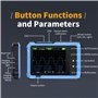 Ksikdeg Oscilloscope numérique portable DSO510 Générateur de signaux multifonction avec USB