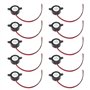 Ksikdeg Lot de 10 Buzzers électroniques SFM-20B DC3-24V Piézoélectriques 87dB avec câble pour circuit