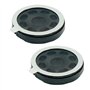 Ksikdeg Petit haut-parleur étanche 20 mm, 8 Ohm 0,5 W, boîtier en ABS pour verrouillage d'empreintes digitales
