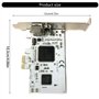 Ksikdeg Carte d'extension PCIE haute transparence 640 x 480 PCIE pour la capture vidéo de surveillance et d'imagerie
