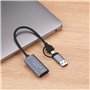 Ksikdeg 2 en 1 2K 50 fps USB 3.0 Type C HDMI compatible Captures vidéo sur carte téléphone jeu webcast cours étude vidéo