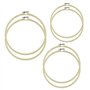 SLDHFE Lot de 6 cercles à broder en bambou - 3 tailles - 30 cm