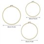 SLDHFE Lot de 6 cercles à broder en bambou - 3 tailles - 30 cm, 25 cm, 36 cm