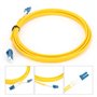 Cordon de raccordement à fibre optique, fil de saut de fibre optique en PVC résistant à l'étirement à faible perte d'insertion p