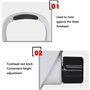 Qiang Accessoires équipement optométrie Support De Levage du Front Support du Menton Refractomètre Automatique Ophtalmique avec 