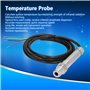 Sonde de thermomètre, remplacement de tube de capteur de température infrarouge sans contact avec câble de 1,5 mètre pour la tra