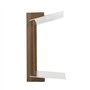Duyeuau Élégant support de disque en acrylique et bois, support de rangement pour album de bureau pour audiophiles et musique