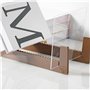 Duyeuau Élégant support de disque en acrylique et bois, support de rangement pour album de bureau pour audiophiles et musique