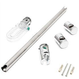 Duyeuau Support de pommeau de douche carré en ABS pour robinets de salle de bain