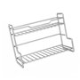Duyeuau Étagère de rangement robuste en acier inoxydable pour chambre à coucher et cuisine Double couche