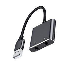 Carte son stéréo externe USB avec casque 3