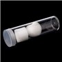 KAHDGSS Tube de rangement rond en plastique avec bouchon à visser pour pièces de monnaie ou capsules de 27 mm