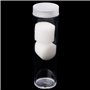KAHDGSS Tube de rangement rond en plastique avec bouchon à visser pour pièces de monnaie ou capsules de 27 mm
