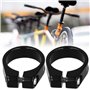 Lot de 2 colliers de serrage pour tige de selle de vélo - 35 mm - Installation facile - Fixation ferme pour VTT - Noir