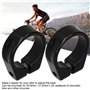 Lot de 2 colliers de serrage pour tige de selle de vélo - 35 mm - Installation facile - Fixation ferme pour VTT - Noir