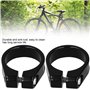 Lot de 2 colliers de serrage pour tige de selle de vélo - 35 mm - Installation facile - Fixation ferme pour VTT - Noir