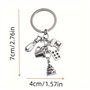 Rebellious Ensemble de porte-clés de cuisson en alliage avec fouet à gâteau, poêles à frire, tasse à mesurer, pendentif de sac u