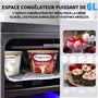 LMYYDES Réfrigérateur à Boissons, réfrigérateur congélateur, Mini Refroidisseur de Boissons Autonome de 15 Pouces, 6L + 70L, Peu