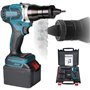 LMYYDES Batterie 4Ah x 2, Pistolet à Riveter électrique Automatique, kit d'outils d'écrou de riveteuse sans Fil, Kits de Pistole