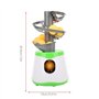 SOMK Robot D'entraînement de Tennis de Table, Lanceur de Balles de Ping Pong Automatique Abs Portable avec 10 Balles de Tennis d