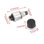 Klaxon Bouton Poussoir,2 Broches 12 V 20 A étanche Antirouille Voiture Bateau Vélo Interrupteur Bouton Poussoir Klaxon Moteur Dé