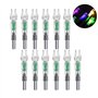 Wedhapy Encoches de flèche LED en Plastique Lumineux pour tir à l'arc, 12 pièces, Queue d'arc Lumineuse, Couleur aléatoire, enco