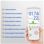 Compteur Geiger Détecteur de Radiation, Geiger Counter Chargeur USB Détecteur de Radiation Nucléaire Alarme de Dosage Moniteur R