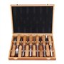 Lot de 12 Ciseaux de Sculpture sur Bois