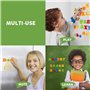 Coogam Magnétiques Lettres et Chiffres pour Les Enfants Symboles Mathématiques Alphabet Majuscule Minuscule Alphabétique Aimants
