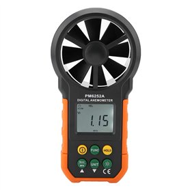 Raguso PM6252A Anémomètre Numérique Compteur de Vitesse du Vent Mesure du Volume D'air Compteur de Mesure du Volume D'air