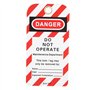 Étiquette de verrouillage, étiquette de danger avant/arrière étiquette de sécurité étiquette de verrouillage 10PCS PVC pour les 