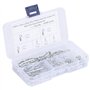 Goupilles fendues, 100 pièces R-clips goupilles fendues goupille fendue assortiment Heavy Duty Acier inoxydable Trekpen Kit de f