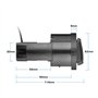 WKWPYCYUH Commutateur de Commande de Lampe de Commande de Phare chromée 3BD941531 / 3BD 941 531 Apte for VW Aptitude au Golf Mk4