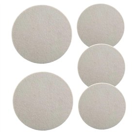 Veesper 5 pcs 5 pcs de Disque de Polissage du Rabat en Feutre Laine