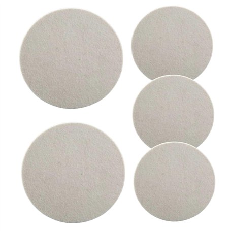 Veesper 5 pcs 5 pcs de Disque de Polissage du Rabat en Feutre Laine